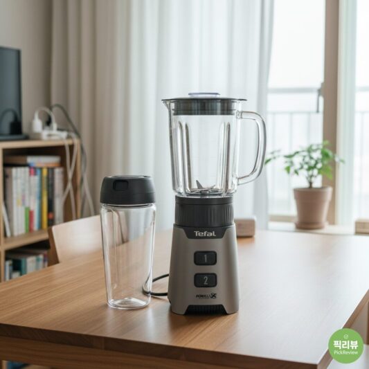테팔 미니믹스 글라스 블렌더 + 텀블러  사용모습