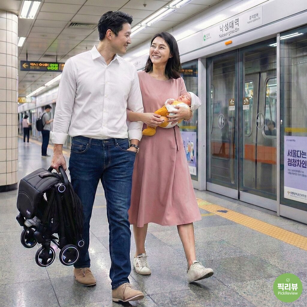 유모차 추천 피에고가 만든 오토폴딩의 정석, 외출이 가벼워지는 휴대용 유모차