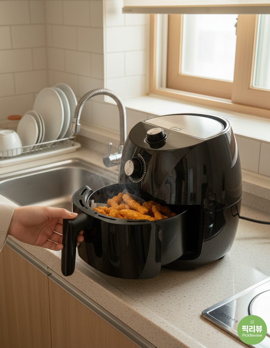홈플래닛 에어프라이어 3.5L 리뷰｜5만원 이하 에어프라이어, 이걸 모르고 사면 후회?