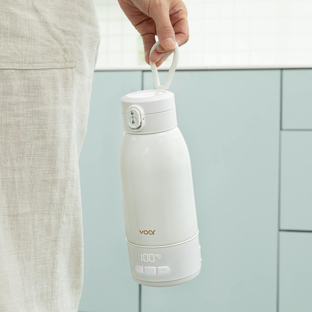 보아르 아가보틀 휴대용 분유 포트 100도 가열 무선 보온 SUS316 스텐 여행용 포트기