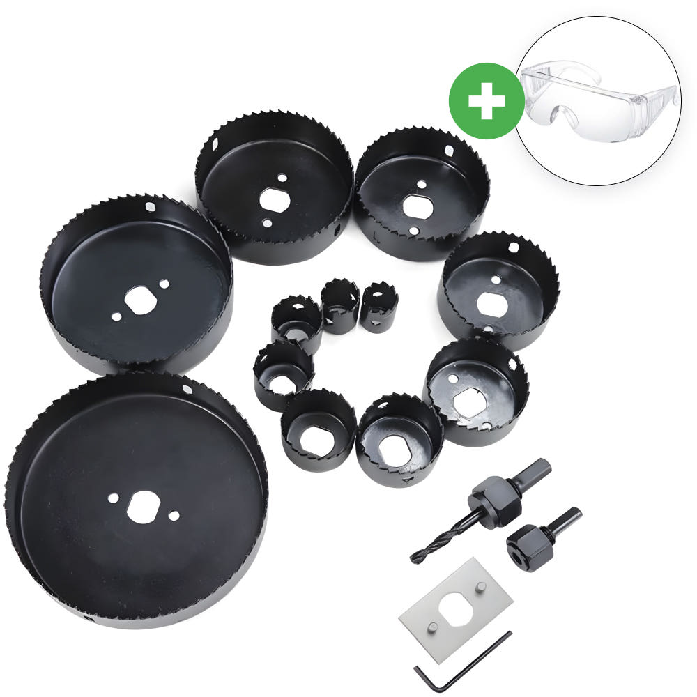 목공홀쏘 목재타공 홀커터 구멍드릴 16P 세트 목공용