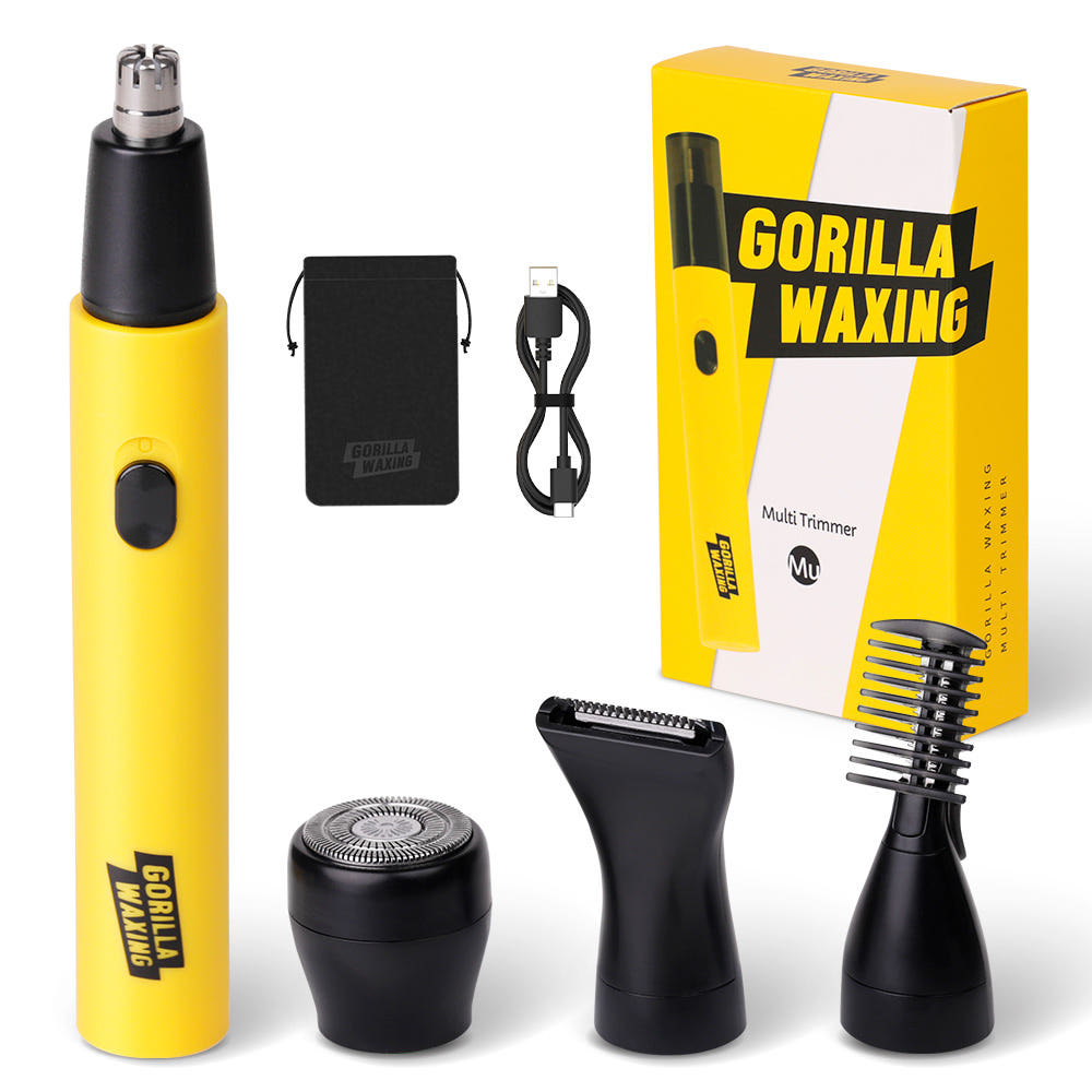 고릴라왁싱 4in1 멀티 바디트리머 코털제거기 콧털제거기 코털정리기 면도기 충전식 깍기