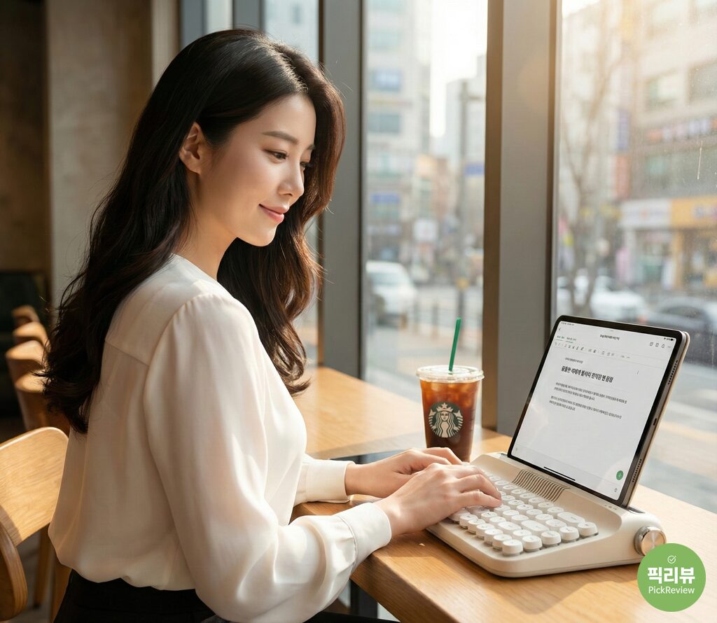엑토 레트로 키보드, 디자인만 예쁘고 타자 치기는 불편하지 않을까?”