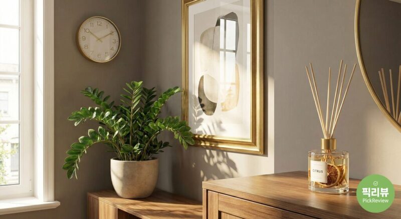 공간의 기운을 높여주는 인테리어 소품 사진