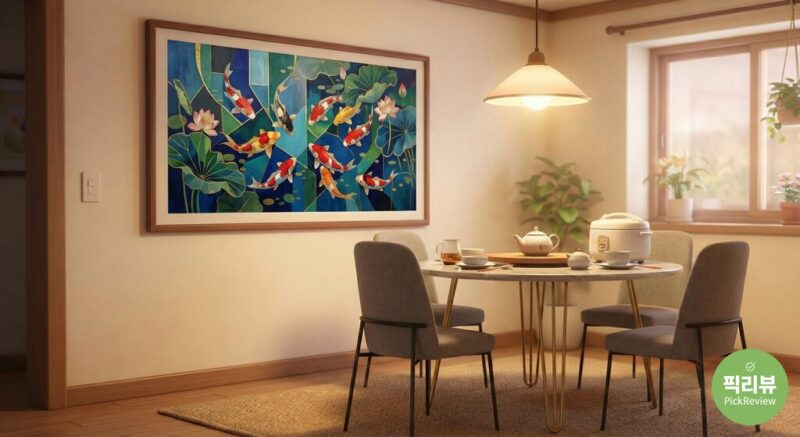 재물운을 부르는 끊이지 않는 부의 흐름, '구구도(아홉 마리 잉어)