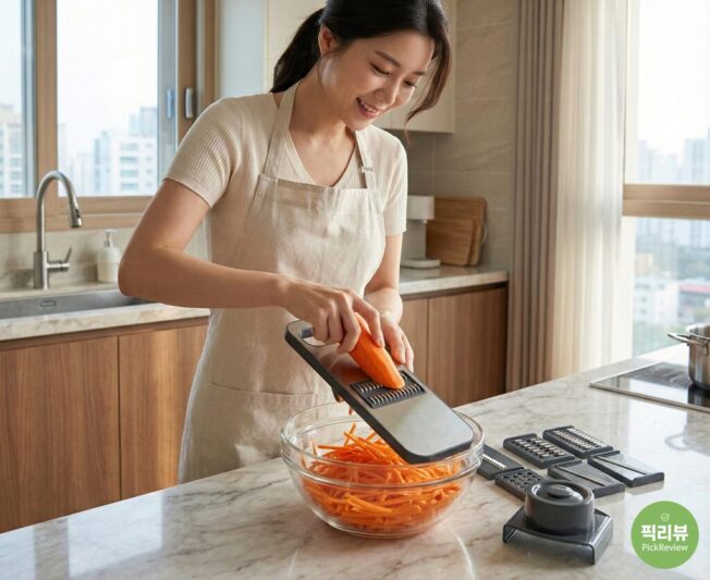 무디타 마그넷 스테인리스 채칼 사용사진