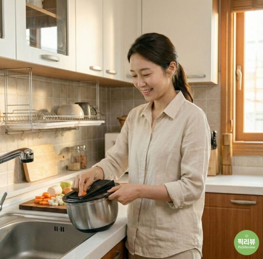 오슬로 야채탈수기 채칼 세트 사용모습