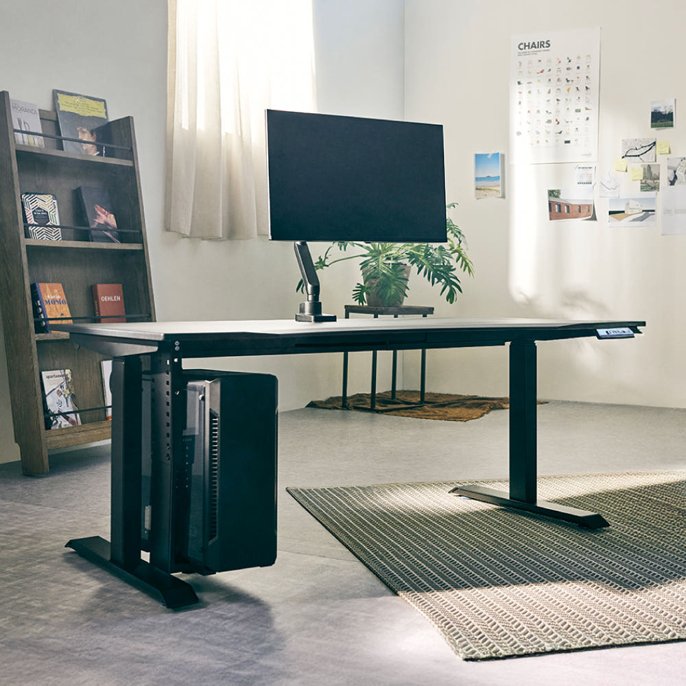 루나랩 모션데스크 스탠딩 높이조절 책상 듀얼모터블랙커브1200