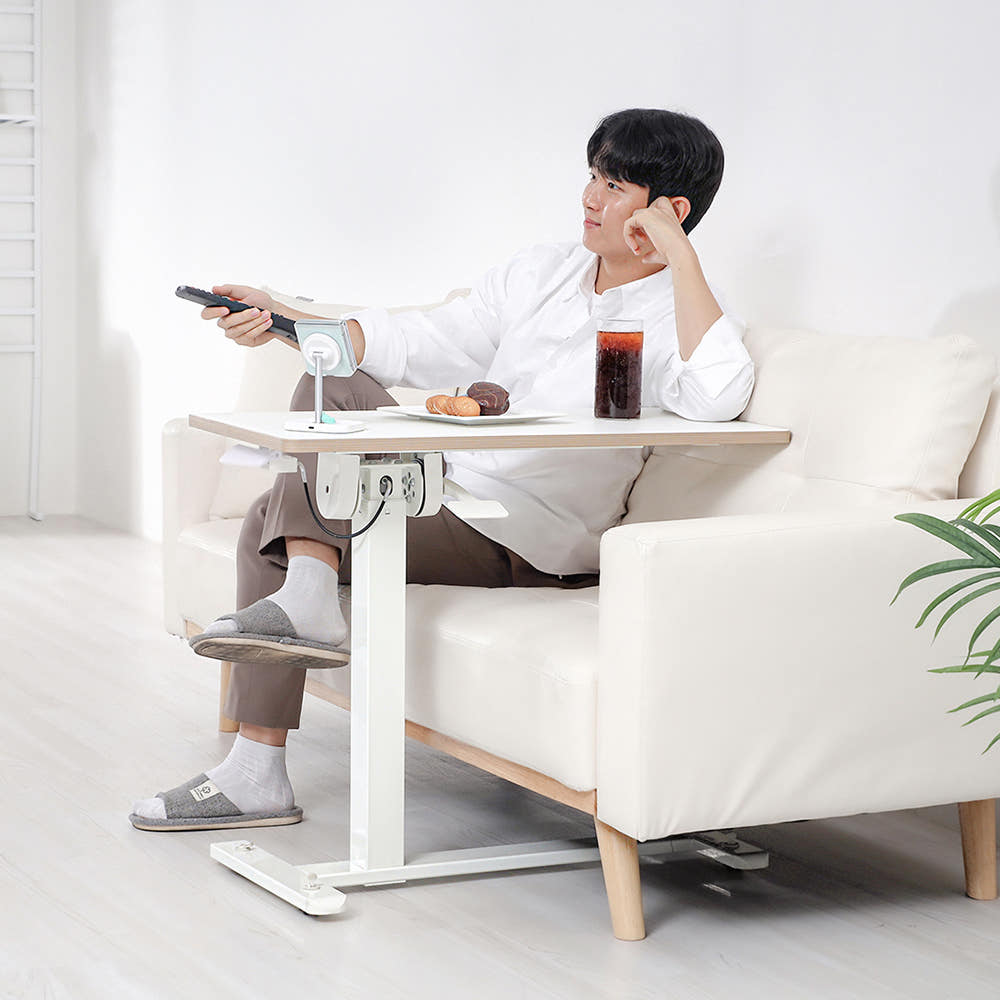 이동식 양방향 높이 각도조절 소파 침대 사이드 테이블