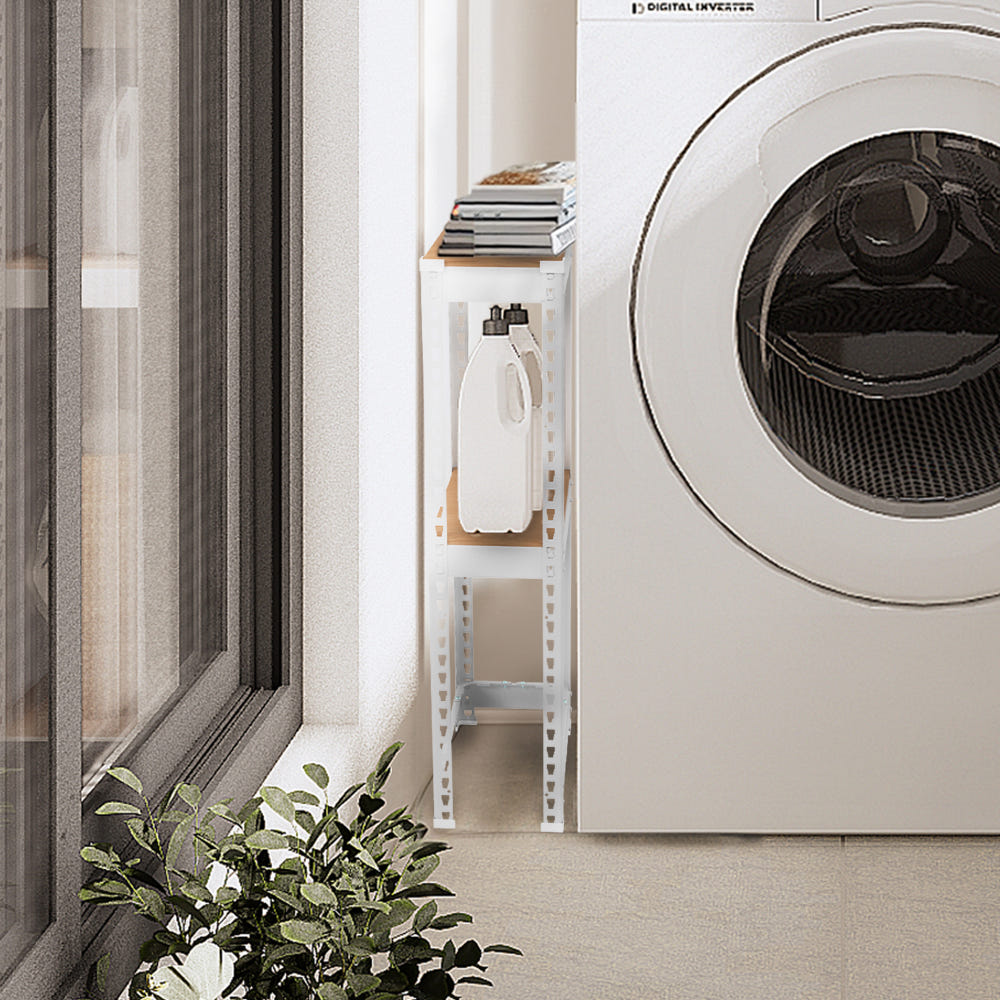 스피드랙 틈새선반 수납장 조립식 앵글 베란다 욕실선반 진열대 200x200x330 2단