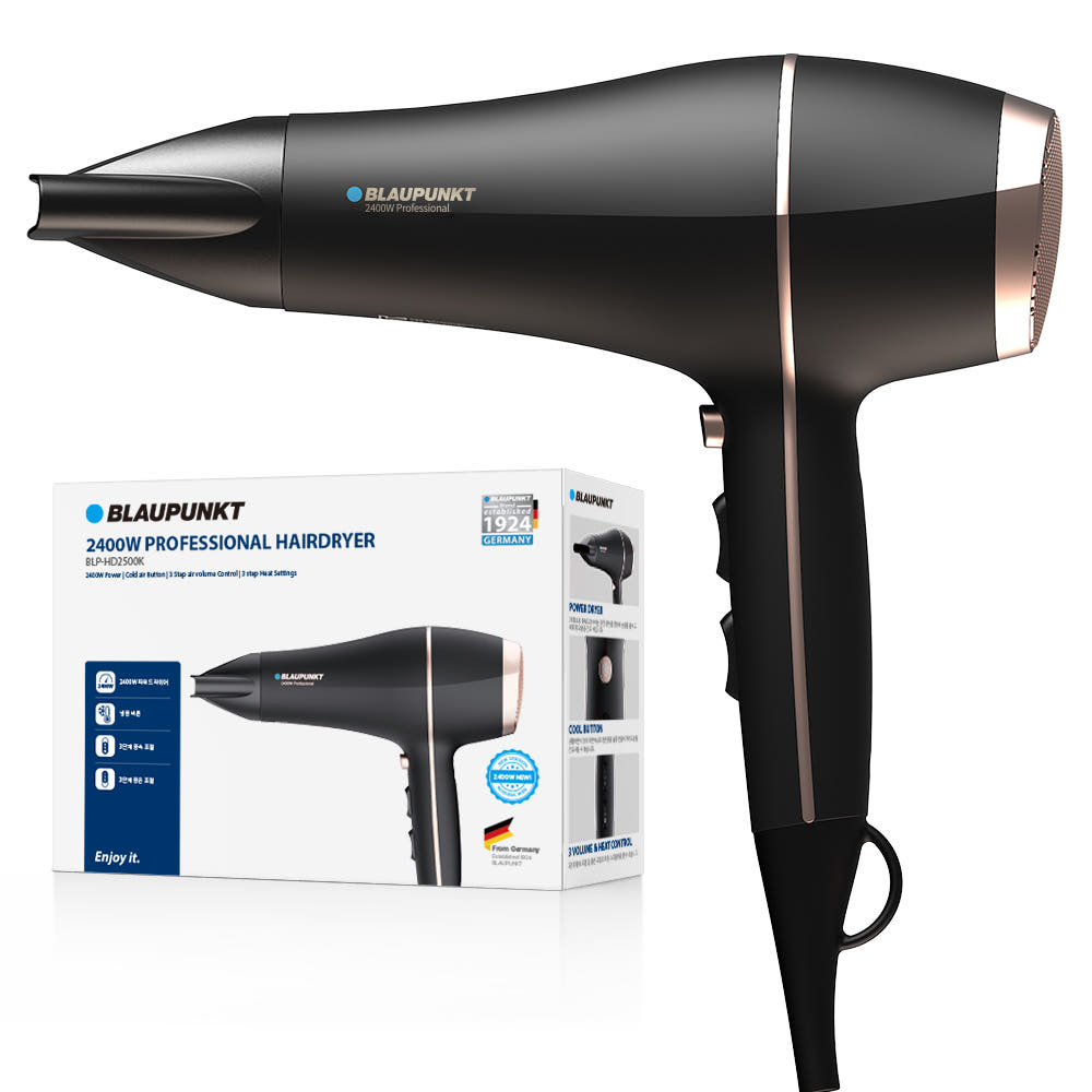 블라우풍트 초고출력 2400W 퀵드라이 헤어드라이기 BLP-HD2500 블랙