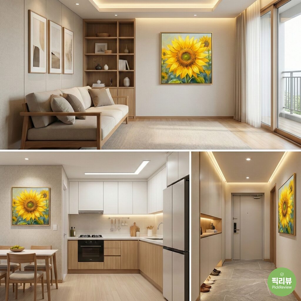 해바라기 그림 풍수 인테리어, 재물운 부르는 위치와 문헌적 근거