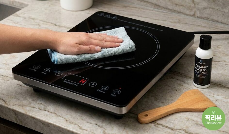 하이라이트 인덕션 상판 찌든 때 제거 비법