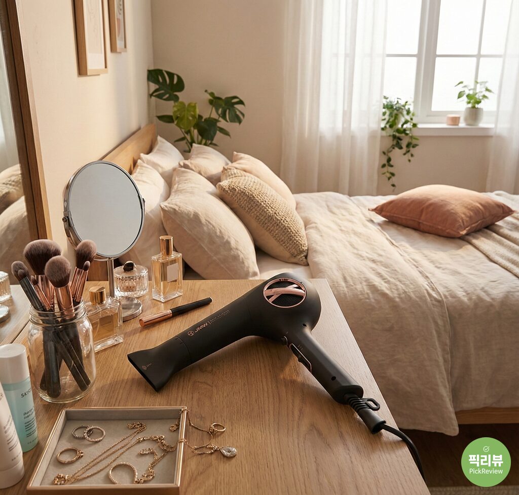 “아직도 10분 넘게 말려요?” JMW M5001A PLUS PRO, 항공모터가 선사하는 5분 컷 출근의 마법 (단점/후기)