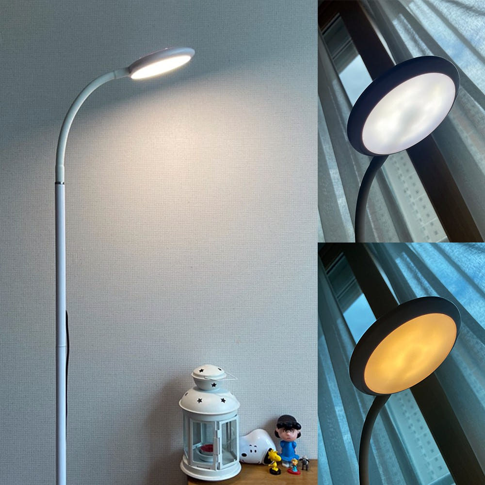 파인굿즈 LED 장스탠드 조명 거실 플로어 책상 학습 독서 스탠드조명 일반화이트