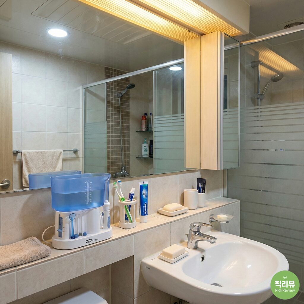 “치실도 포기한 어금니 뒤 고춧가루의 배신? 경운기 소리(?)는 참아도 개운함은 못 참는 워터픽 클래식 완벽 분석”