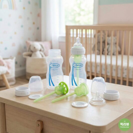 닥터브라운 배앓이 젖병 리뷰 사진