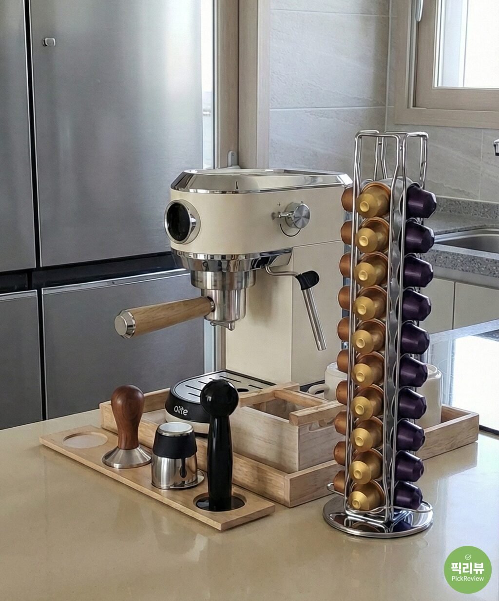 오르테 커피머신 후기분석 : 캡슐과 원두, 둘 다 포기 못한다면?