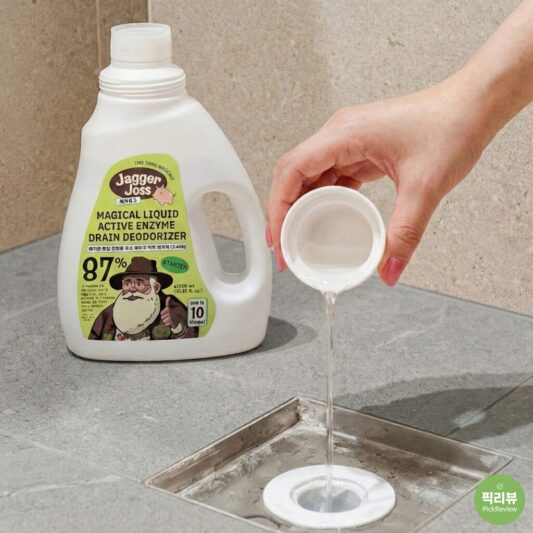 제거죠스 하수구냄새제거 세정제 사용모습