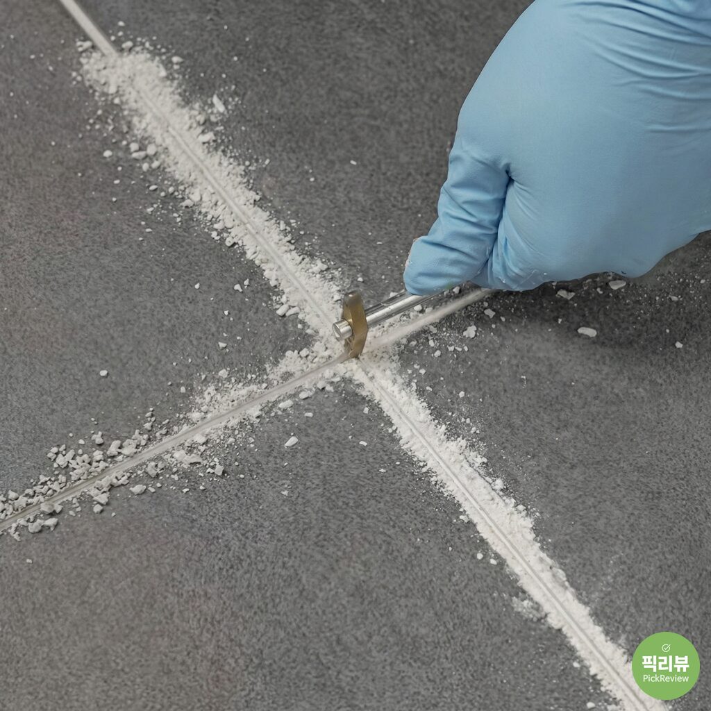셀프 줄눈 시공 가이드: 타일 손상 없는 줄눈 제거 공구 추천 및 사용법 후기