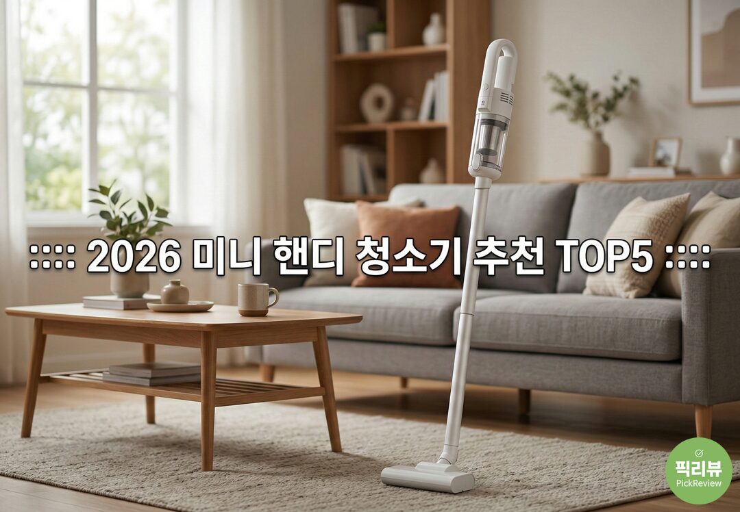 2026 1인 가구 필수템 미니핸디 청소기 인기 5종, 내게 맞는 모델은 ?