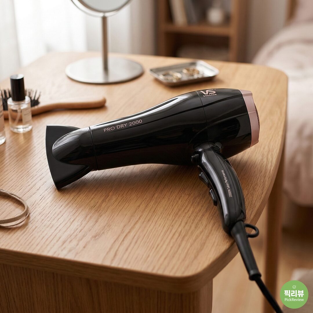 가성비 헤어드라이기 추천, 비달사순 2000W 드라이기 소음테스트와 후기분석