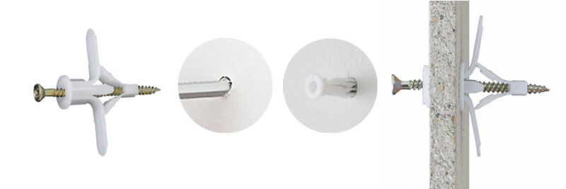 동공 앙카(Hollow Wall Anchor) 설치방법