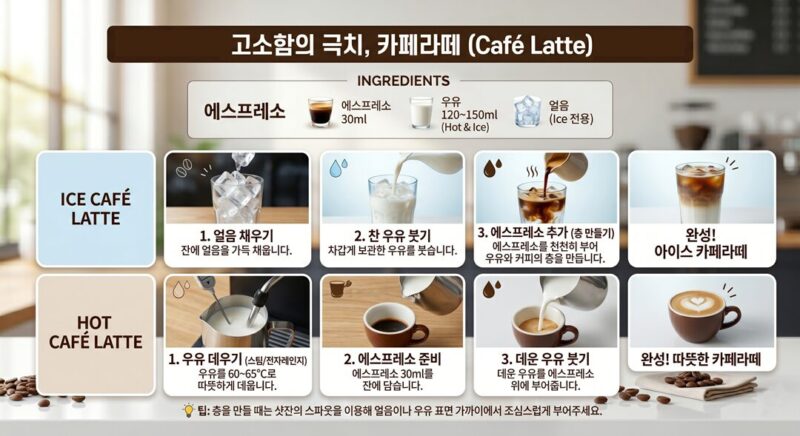 라떼 레시피