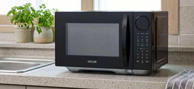 디디오랩 플랫 전자레인지 화이트 22.8L